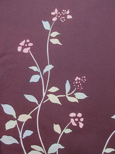 Haori Jacket   Maroon    Rinzu Flower   #106