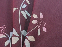 Load image into Gallery viewer, Haori Jacket   Maroon    Rinzu Flower   #106
